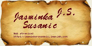 Jasminka Susanić vizit kartica